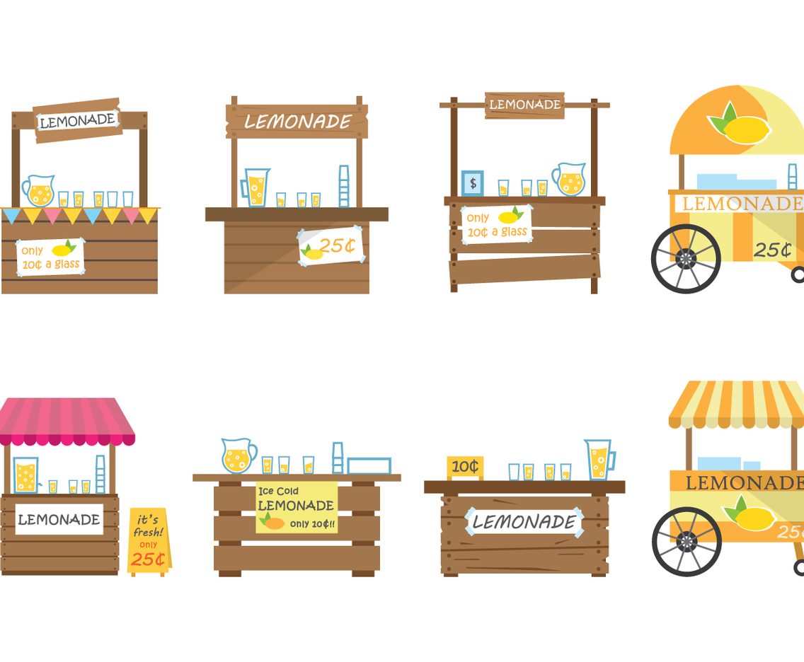 Free Lemonade Stand Vector
