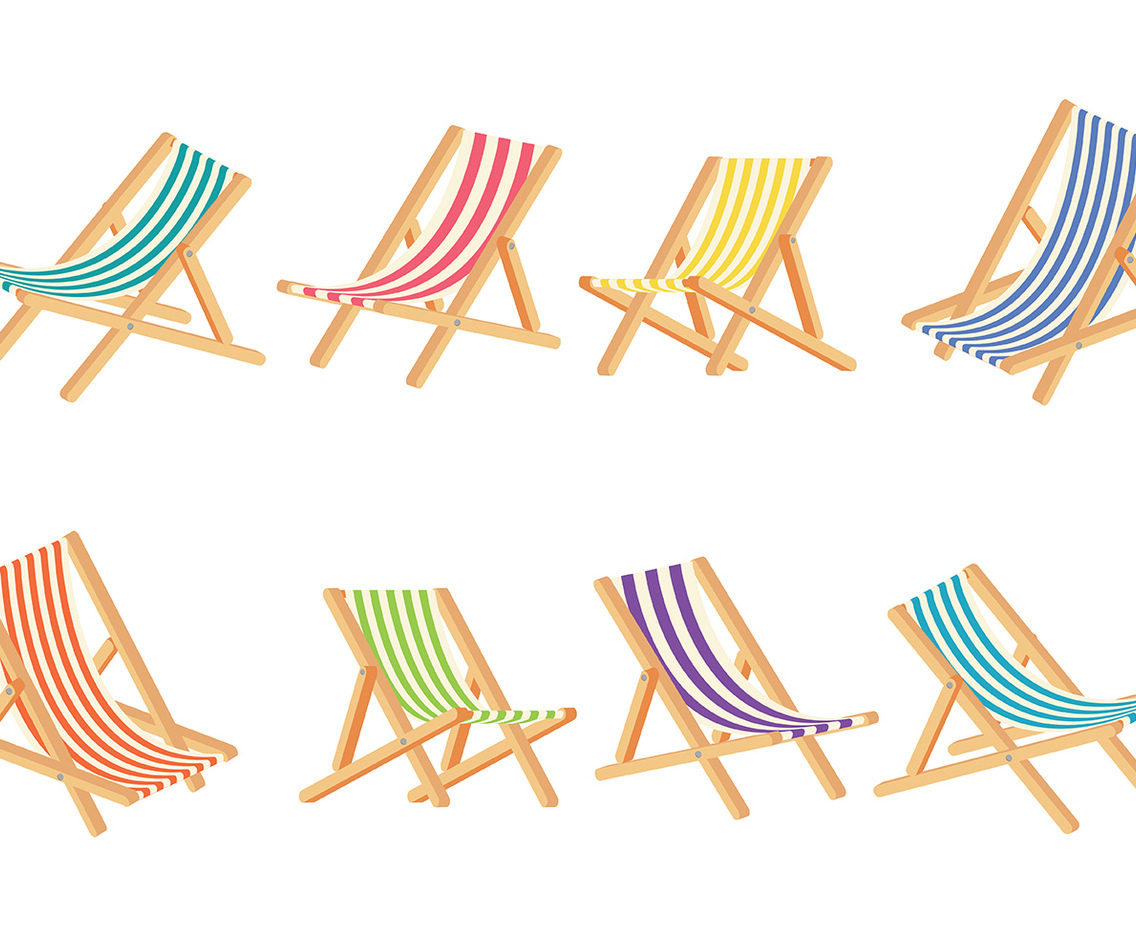 Deck Chair Vector
