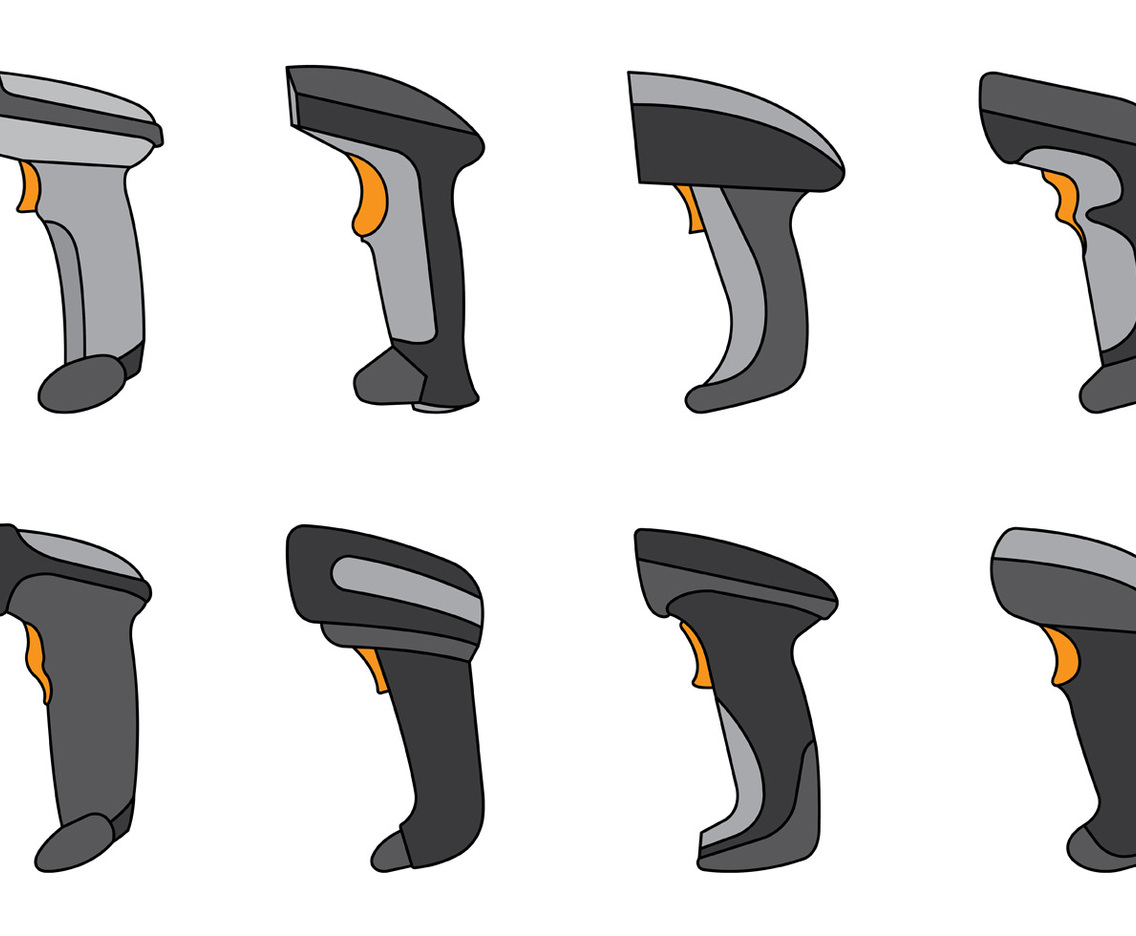 Set Of Barcode Scanner Vector