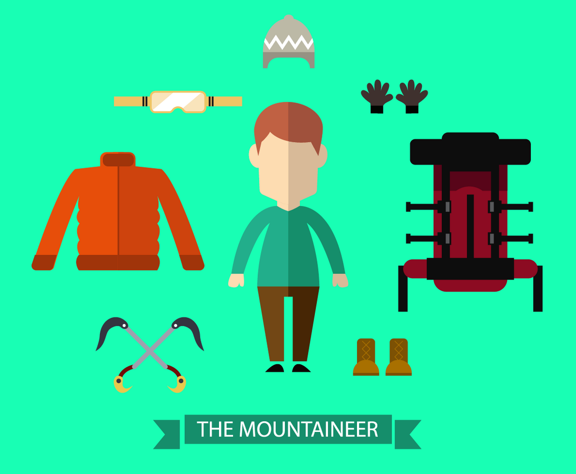 Free Mountaineer Vector