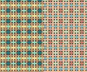 Square Set Decorative Pattern