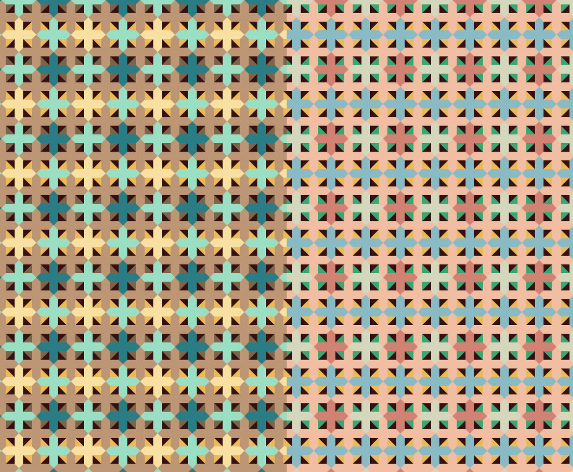 Square Set Decorative Pattern