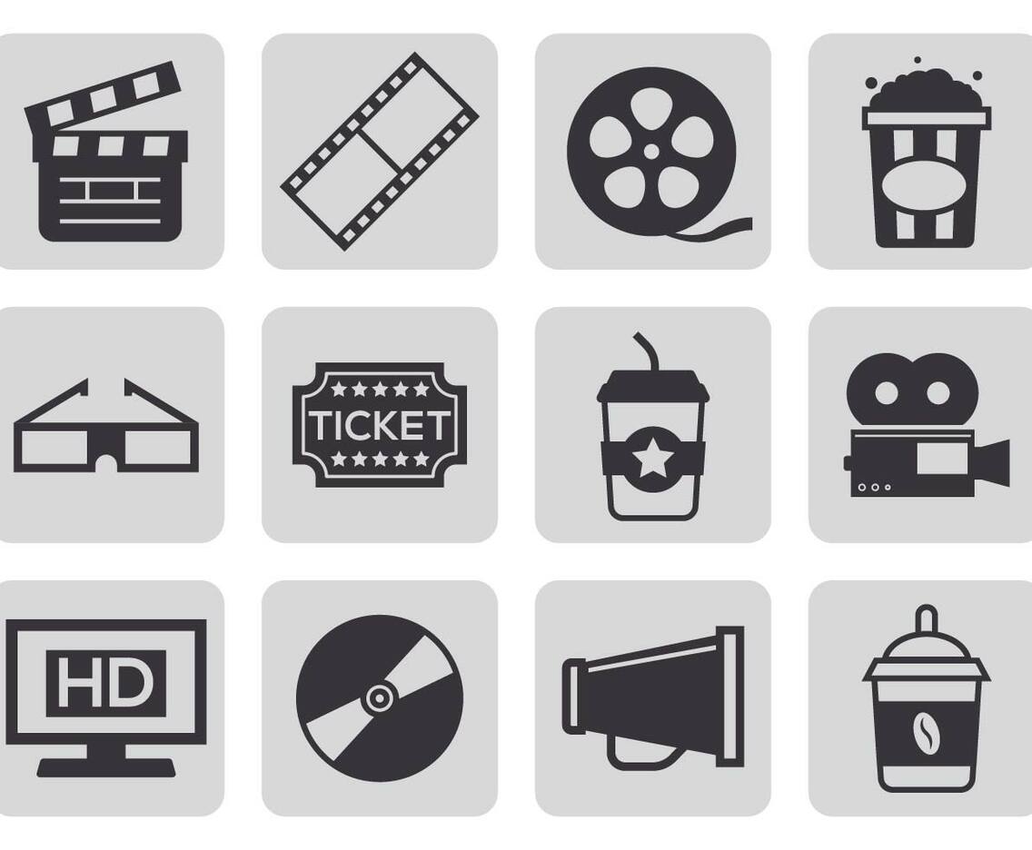 Free Cinema Icons Vector