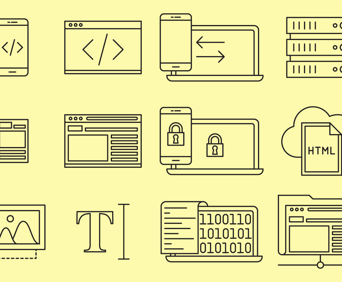 Web Design Line Icons