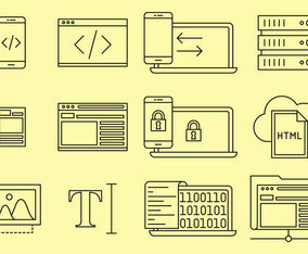 Web Design Line Icons