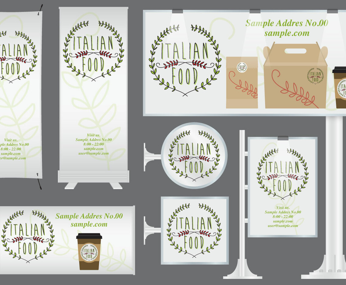 Italian Food Banners