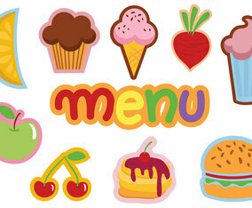 Free Kids Menu Vectors
