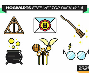 Hogwarts Free Vector Pack Vol. 4