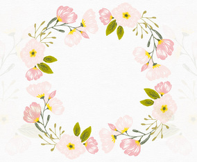 Floral Frame Vector Background
