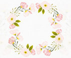 Floral Frame Vector Background