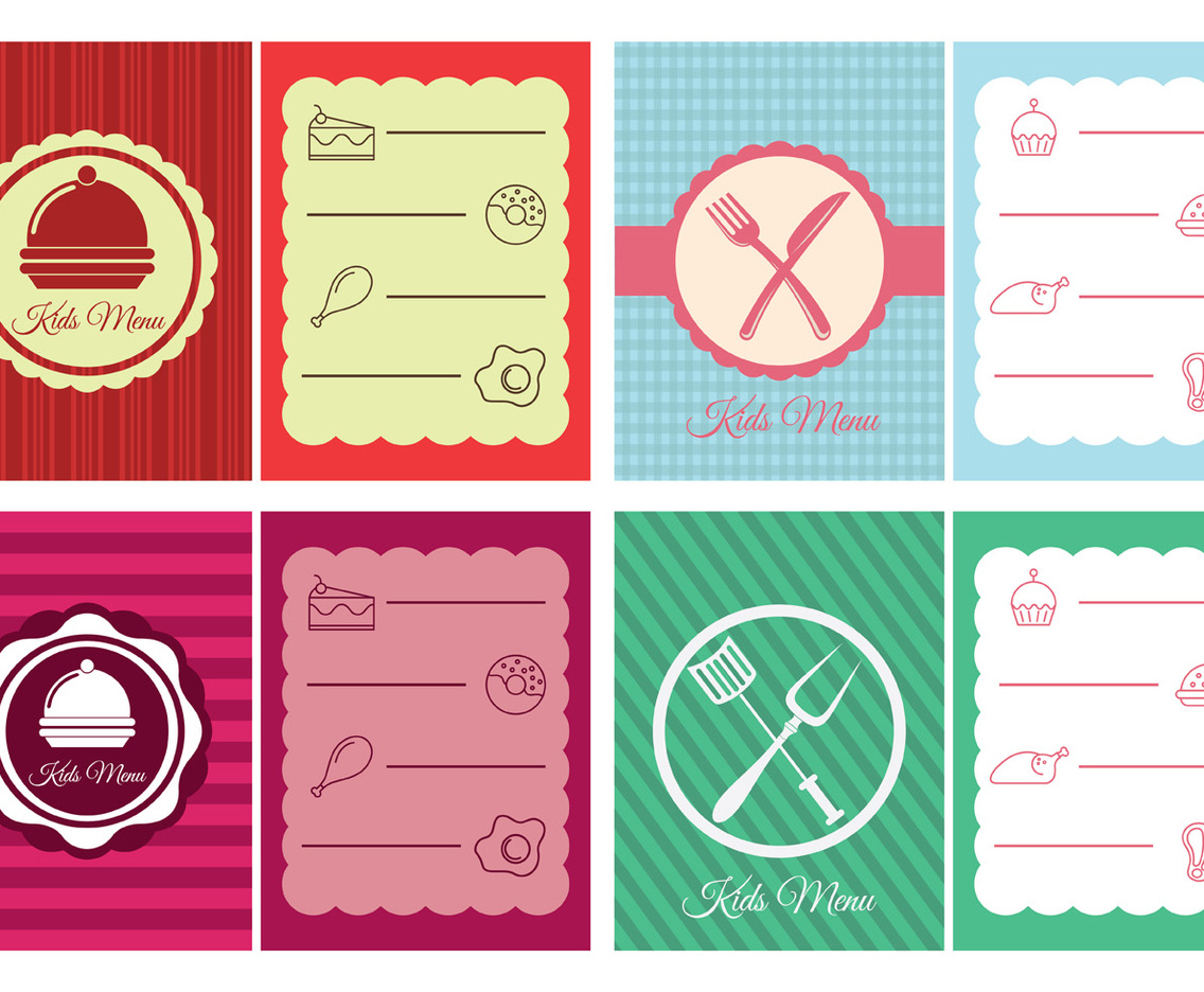 Kids Menu Design