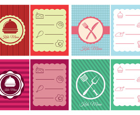Kids Menu Design