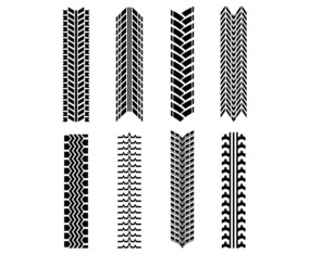 Set Of Tractor Tire Vector