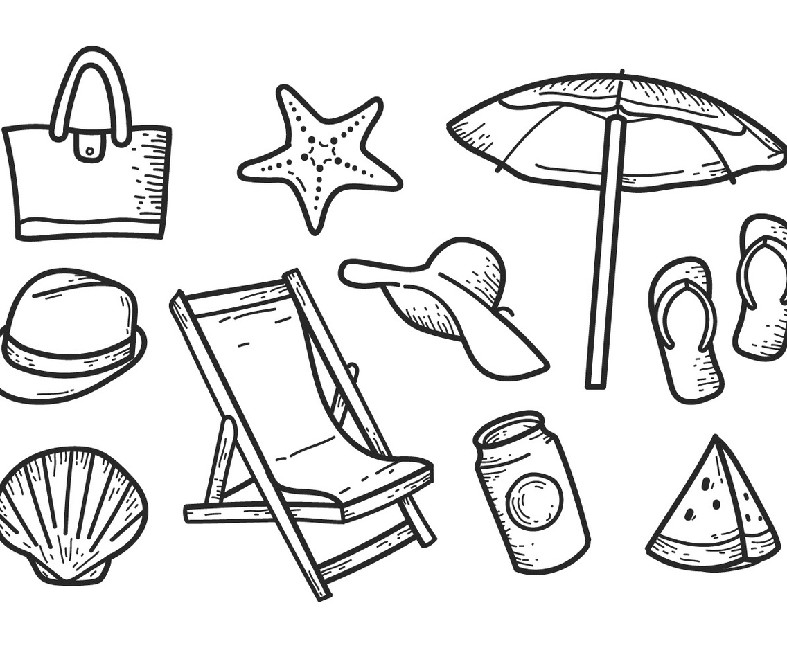 Free Beach Hand drawn Icons