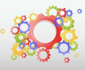 Gears Background Vector