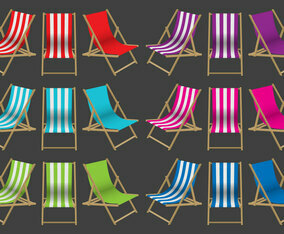 Colorful Deck Chairs