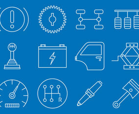 Vehicle Maintenance Icons