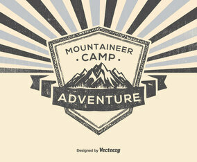 Retro Mountaineer Illustration