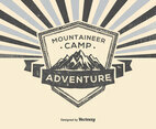 Retro Mountaineer Illustration