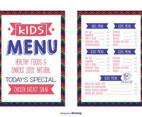 Kids Menu Template