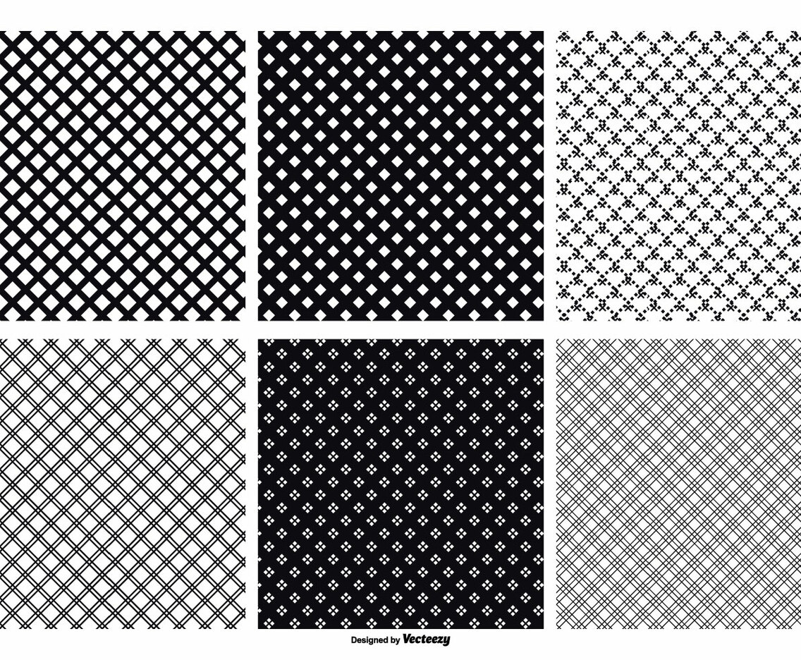 Seamless Crosshatch Vector Patterns