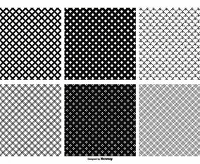 Seamless Crosshatch Vector Patterns