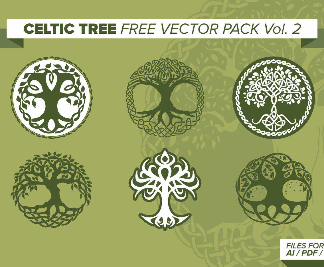 Celtic Tree Free Vector Pack Vol. 2
