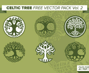 Celtic Tree Free Vector Pack Vol. 2