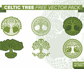 Celtic Tree Free Vector Pack