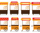 Set Of Lemonade Stand Vector