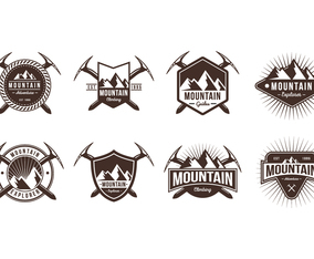 Free Mountain Badge Vectors