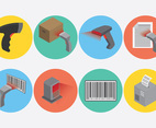 Free Barcode Scanner Icons Vector