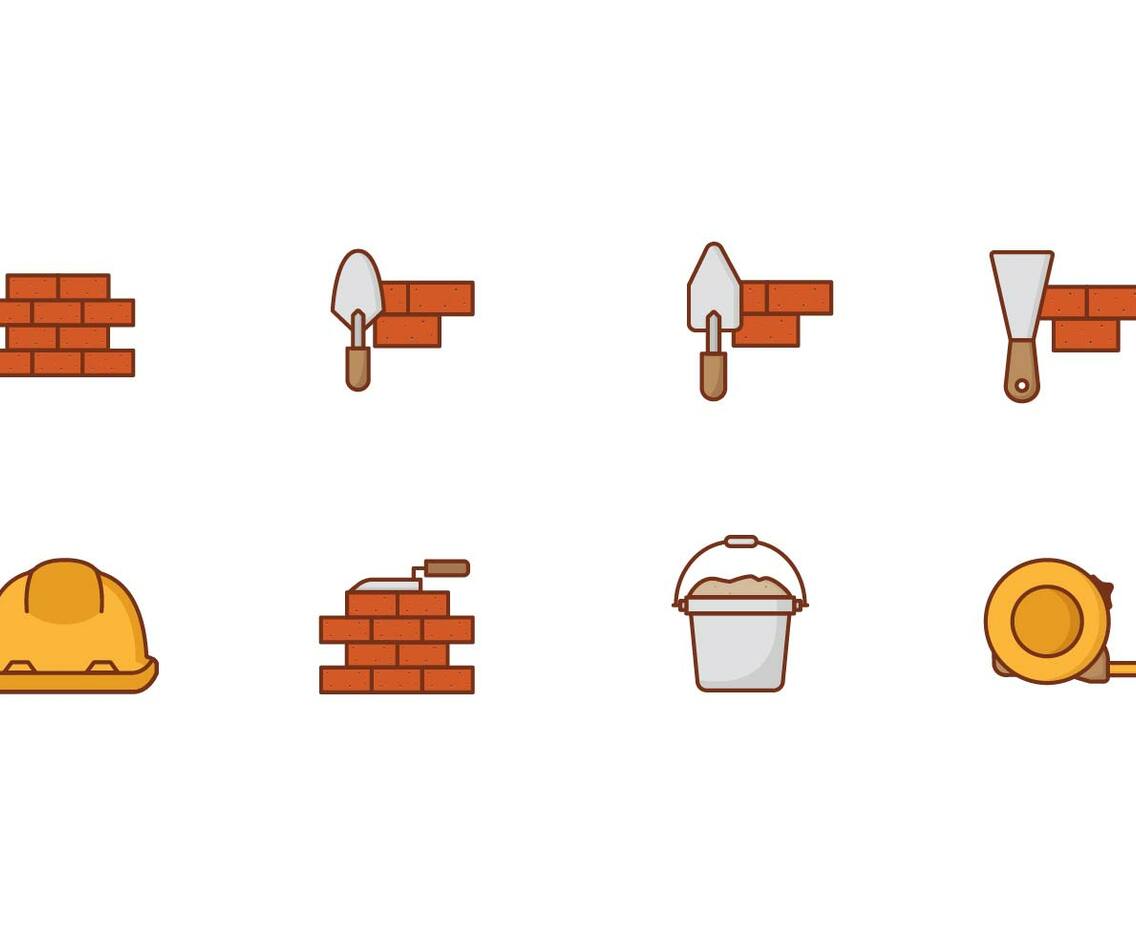 Free Icons Brick Layer Vector