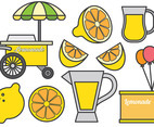 Free Lemonade stand icons Vector