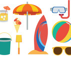Free Beach Theme icons Vector
