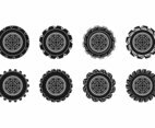 Free Tractor Tire Icon Vector