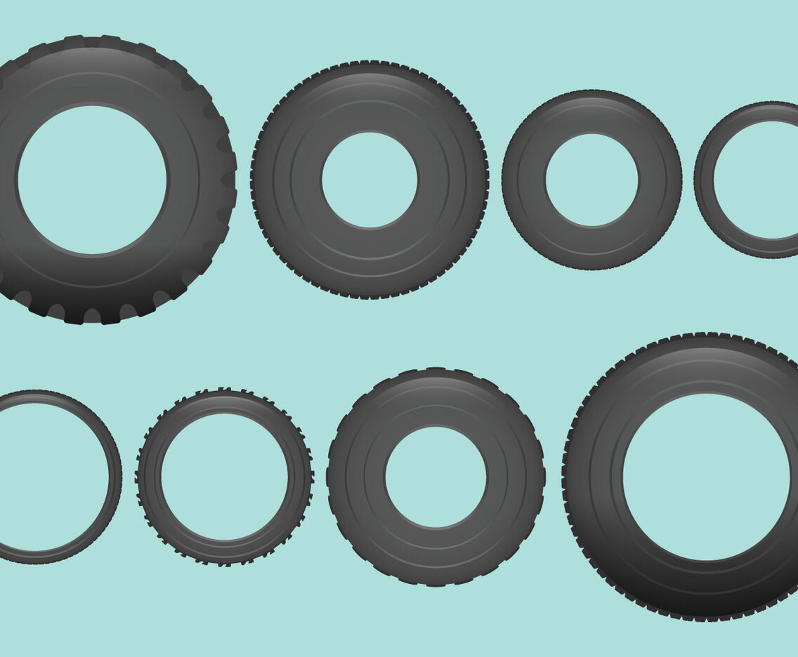 Vehicle Tires Vectors