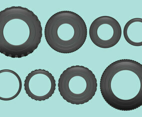 Vehicle Tires Vectors