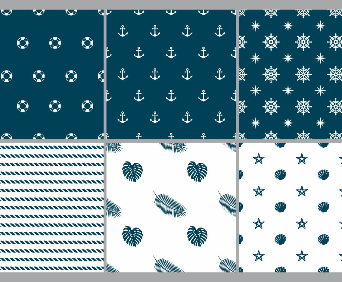 Beach Monochromatic Patterns