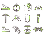 Free Mountaineer Line Icons