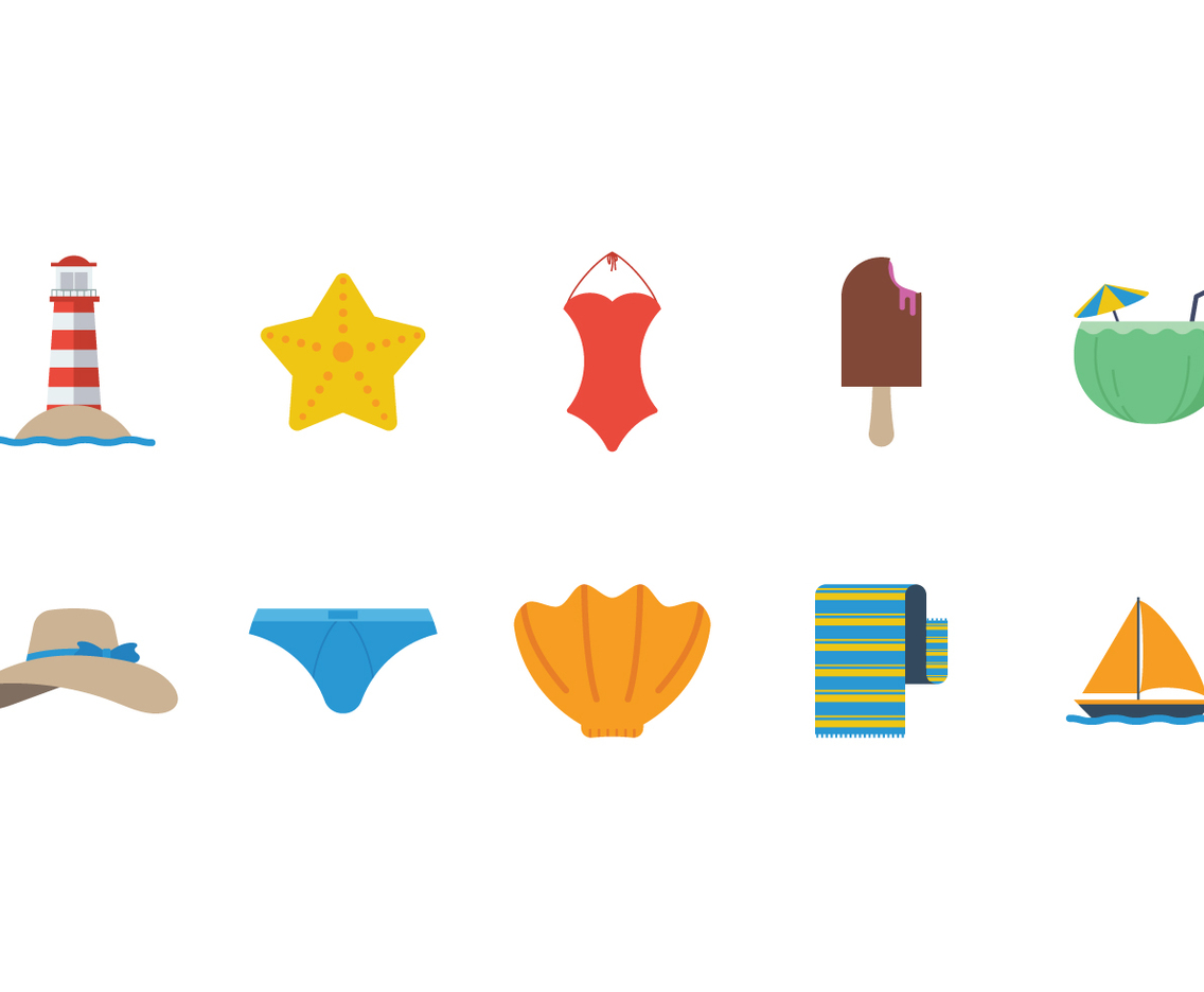 Free Beach Theme Vector