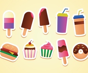 Free Food Sticker Icons