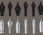 Pen Nib Vector Set