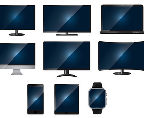 Realistic Vector Illustration Of Led Screen