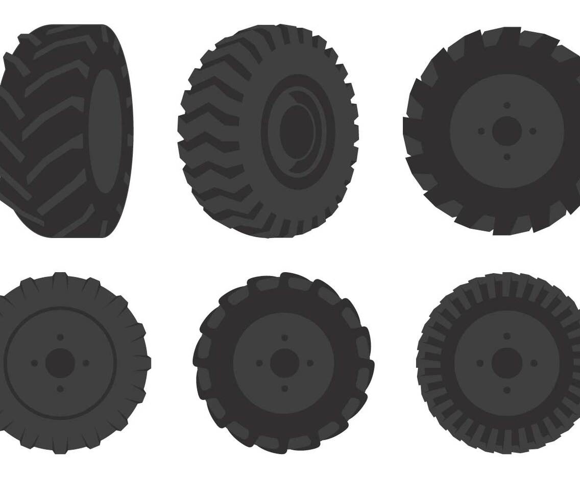 Tractor Tire Illustration