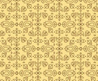 Yellow Outline Geometric Pattern