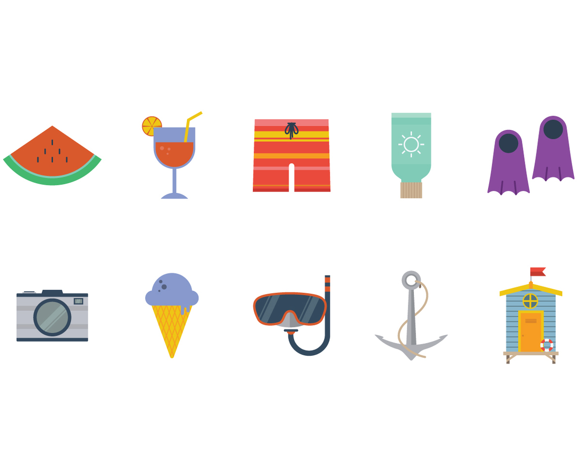 Free Beach Theme Vector
