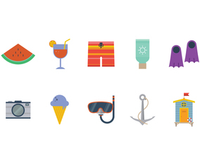 Free Beach Theme Vector