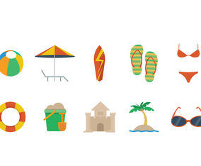 Free Beach Theme Vector