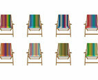 Free Color Gradient Canvas Deck Chair Vector